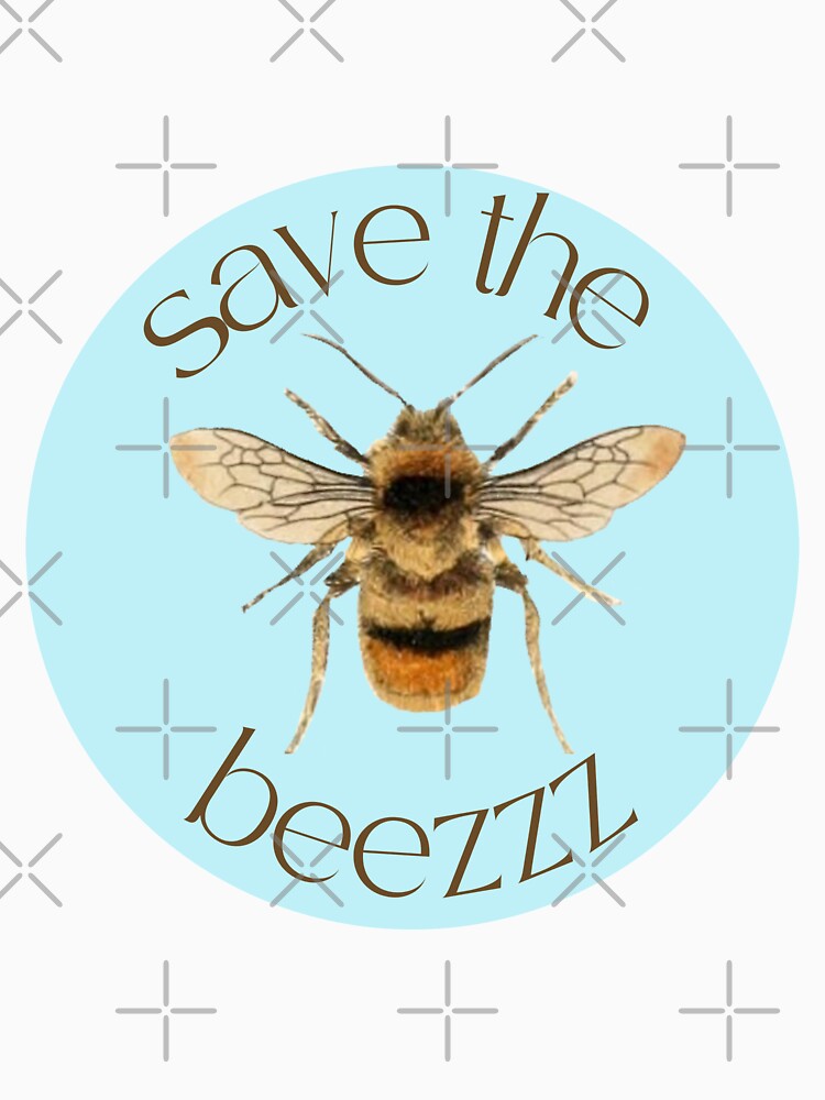 Save the bees vintage blue by ledalinda