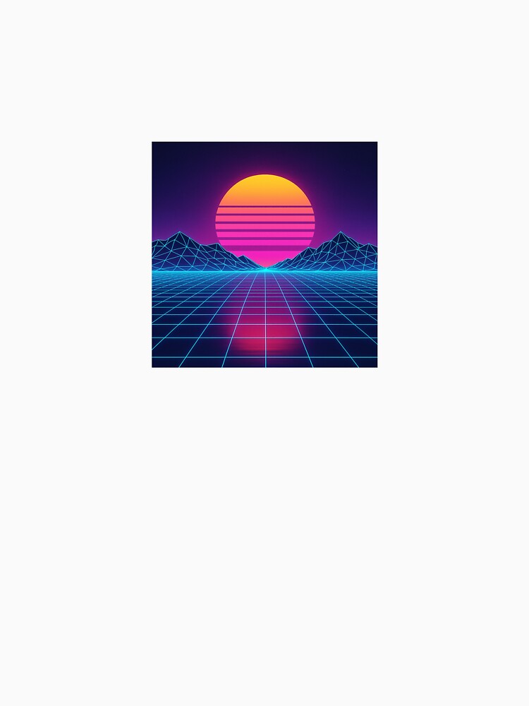Neon Horizon Grid by ZoviraDesigns
