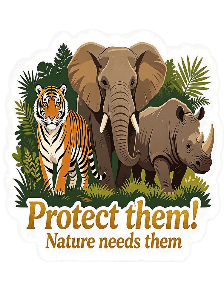 Protect Wild Animals — Nature Can´t Survive Without Them! by Magic Shop Arts