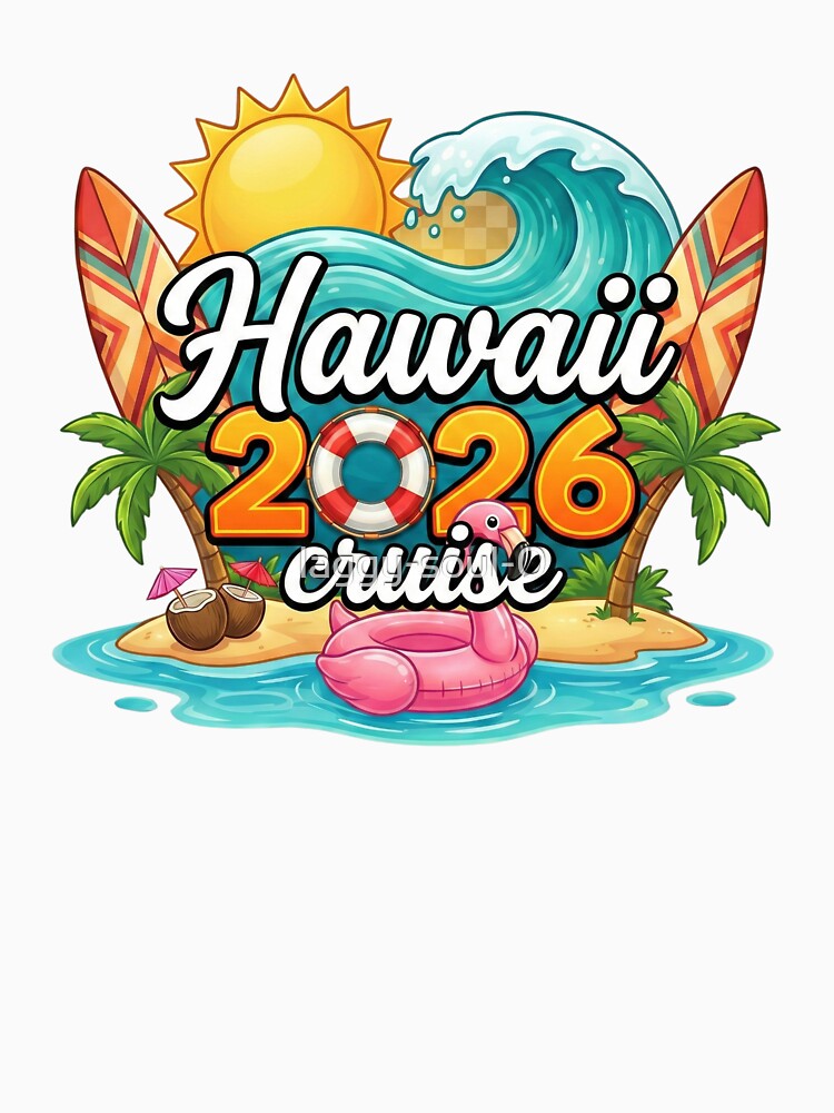 Hawaii Cruise 2026 Tropical Beach Vacation Design Retro Summer Travel by laggy-soul-0