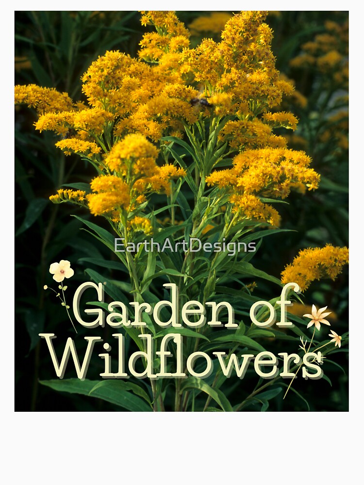 Garden Of Wildflowers Native Plants Yellow Goldenrod Design by EarthArtDesigns