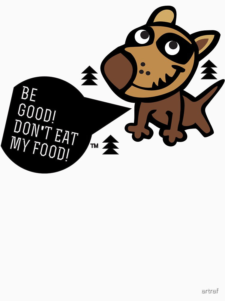 Be good! The funny dog begging for food by artraf