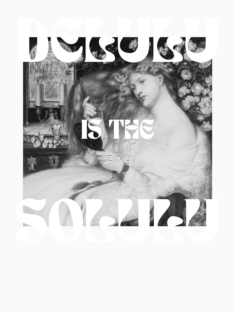 delulu is the solulu // black and white vintage aesthetic by zlivy