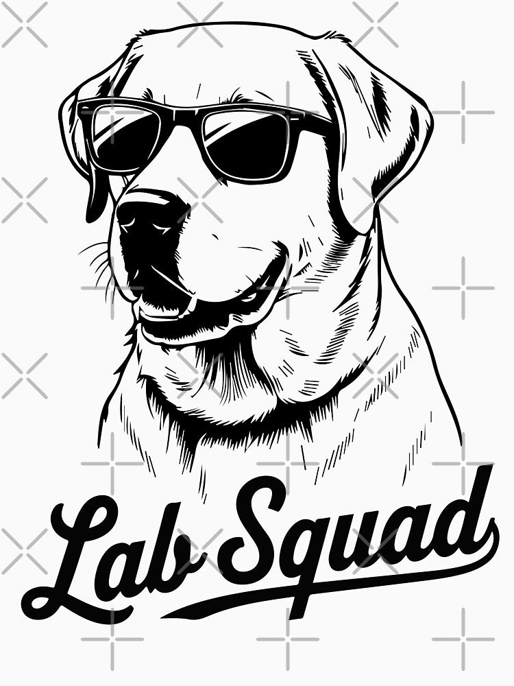 Lab Squad Retro Labrador Retriever Lovers Dog Owner by Studio624