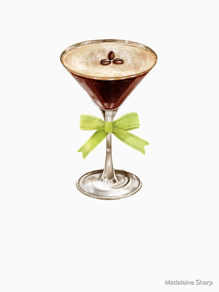 Cute Aesthetic Green Bow Aesthetic Espresso Martini for the Girlies by Madeleine Sharp