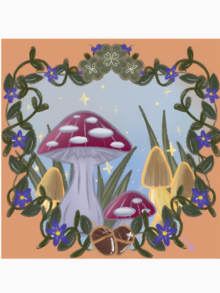 Fairy Ring Mushrooms Woodland Circle by folgersolarzj