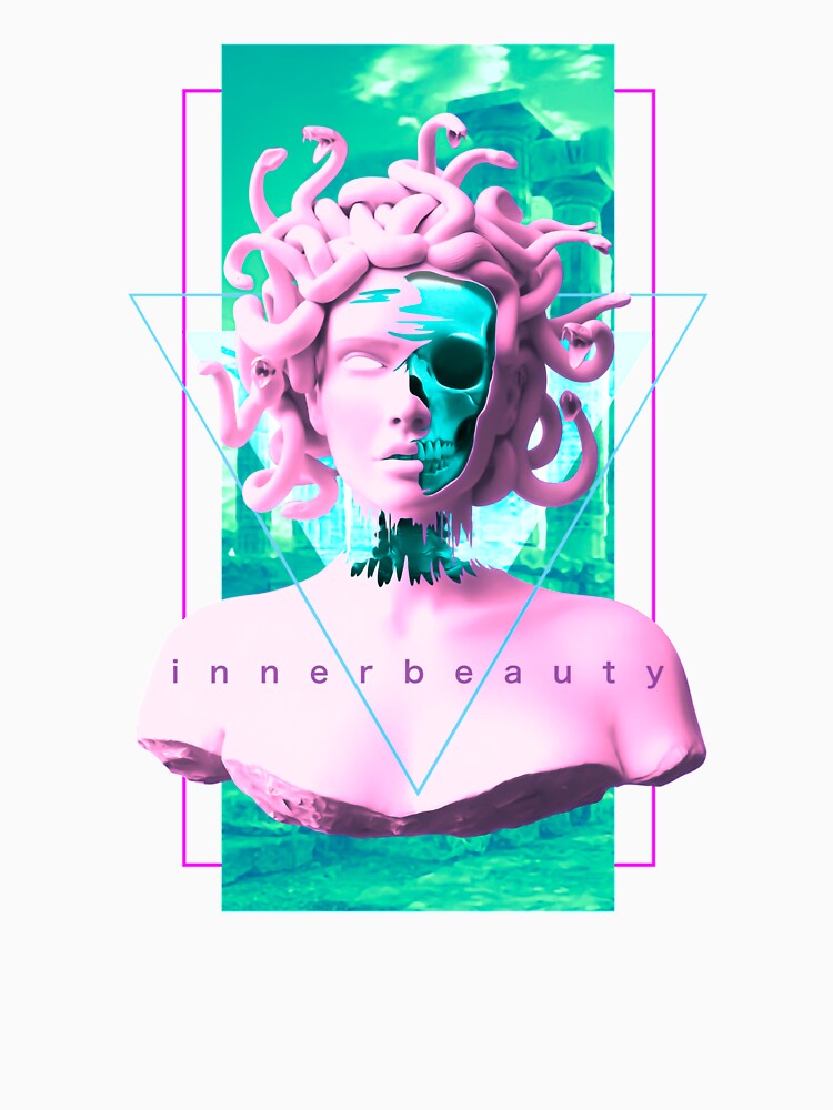 Vaporwave Aesthetic Medusa Statue Art Retro Japanese Otaku by Hitagivapor