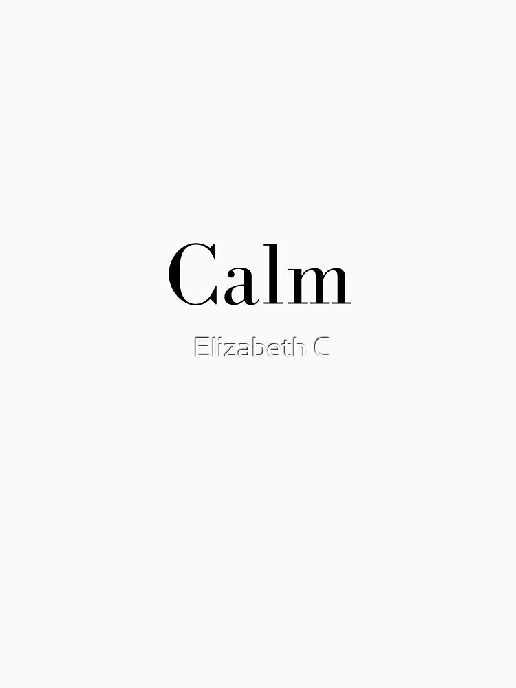 Minimalist aesthetic design Calm by ElizabethCoelho