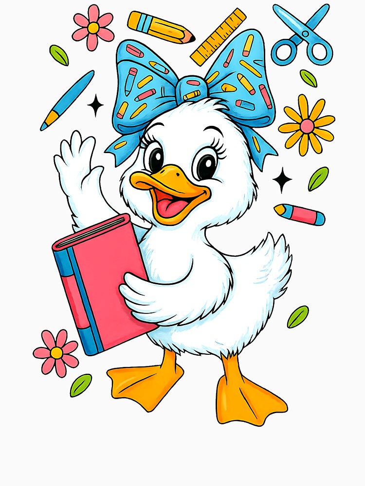 Coquette Silly Goose Teacher Preppy Floral Back to School by diyoor