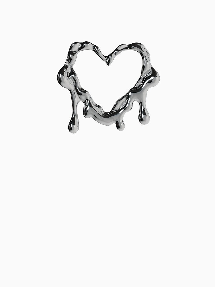 Liquid metal, Chrome melting heart by Soli14e