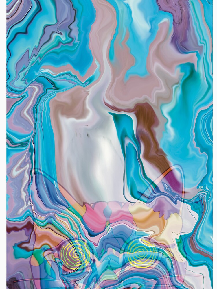 Psychedelic Trippy Cat – Hypnotic Color Storm by Odd Mood Studio