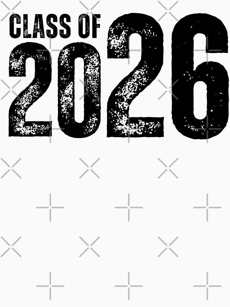 Class of 2026 – Bold Graduation Design with Distressed Style for Seniors and Grads Black Font by GFamilyC