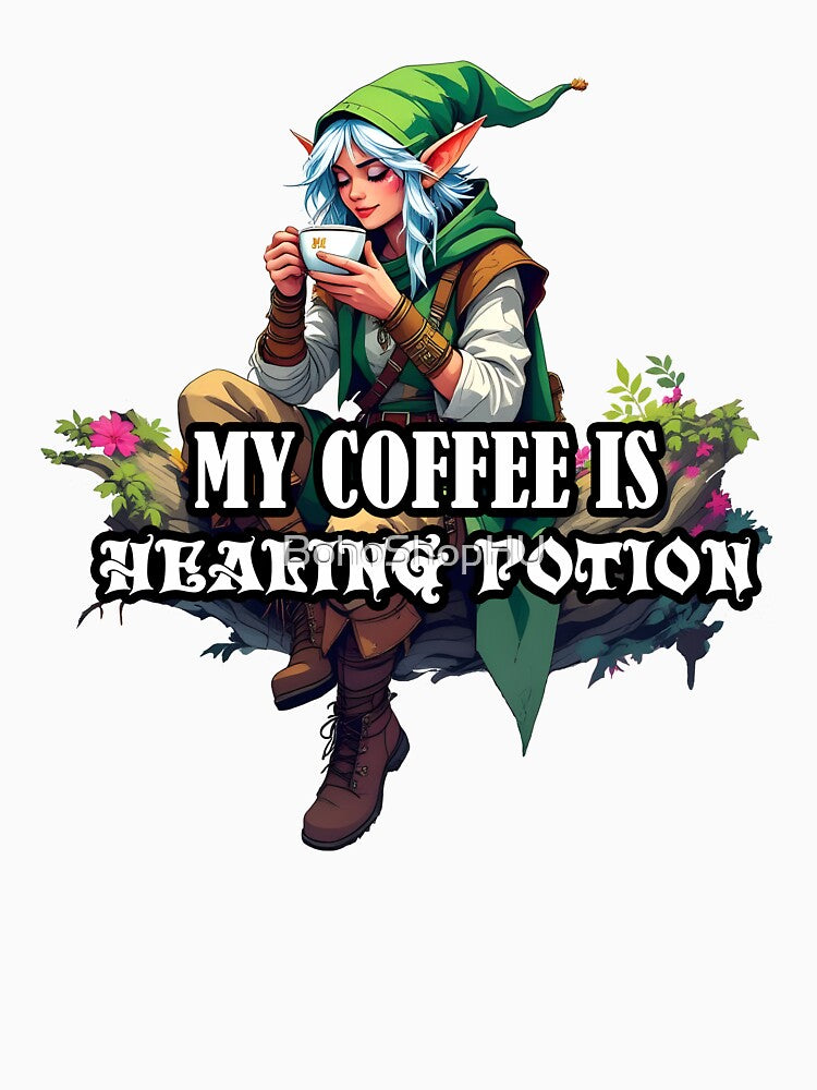My coffee is healing potion by BohoShopHU