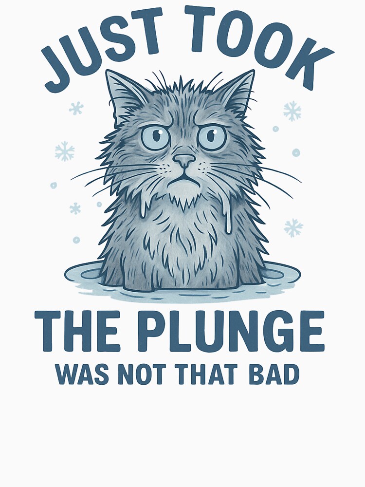 Cold Plunge Cat by Meandmyshop
