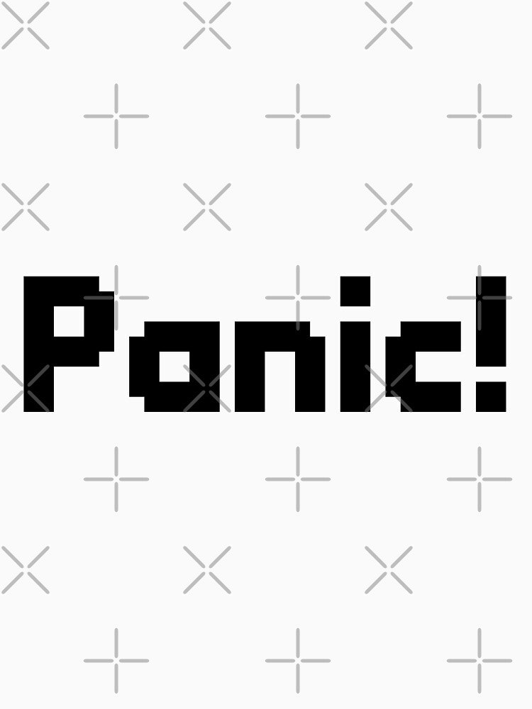 Retro Pixel "Panic!" quote Sprite by Geckoco