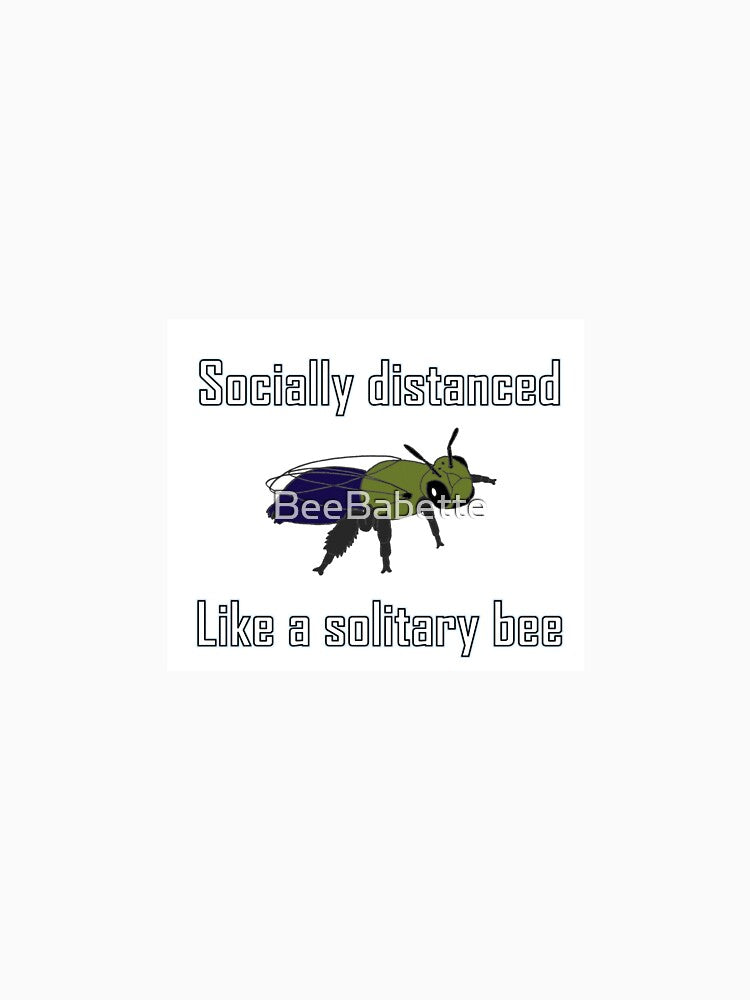 Socially distanced like a solitary bee by BeeBabette