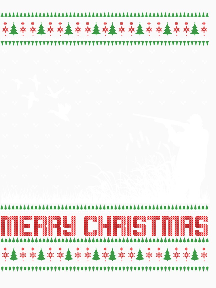 Funny Xmas Lighting Santa Hat Ugly Duck Hunting Christmas by Twan-Pas31