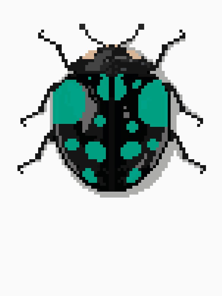Pixel art beetle nº 034 by Kanistamps