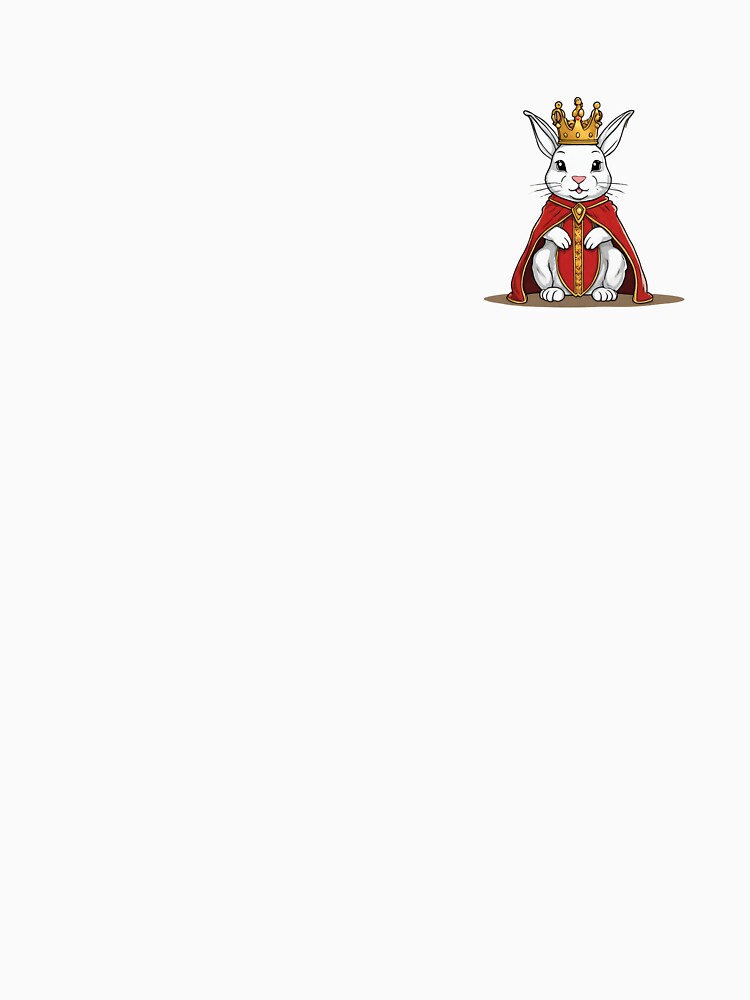 Royal King Rabbit Wearing Regal Crown by Majestic Paws