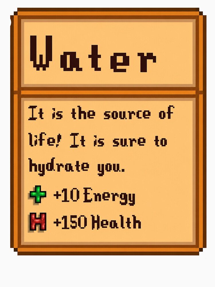 Stardew Valley Emotional Support Water Bottle by tesslstmoved