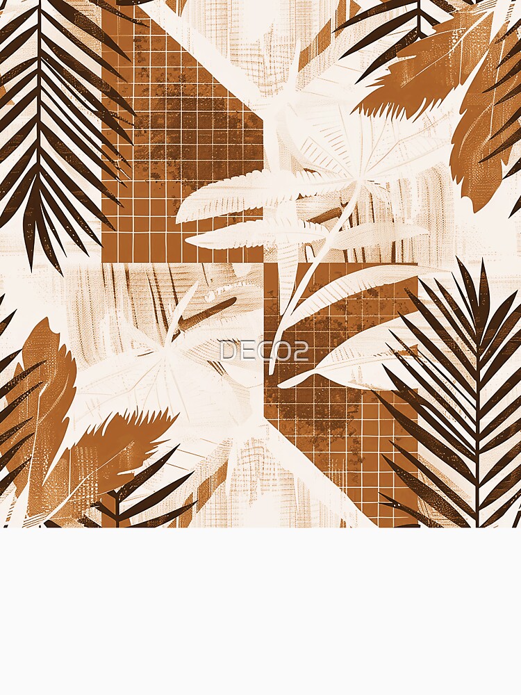 Boho Earth Tones And Caramel Hues Abstract Art by DEC02