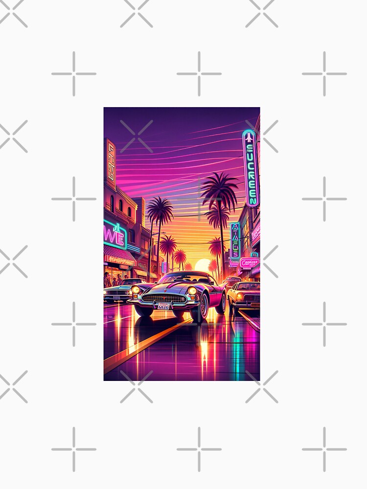 Neon Cruise: Twilight Drive by DreamAlongArt