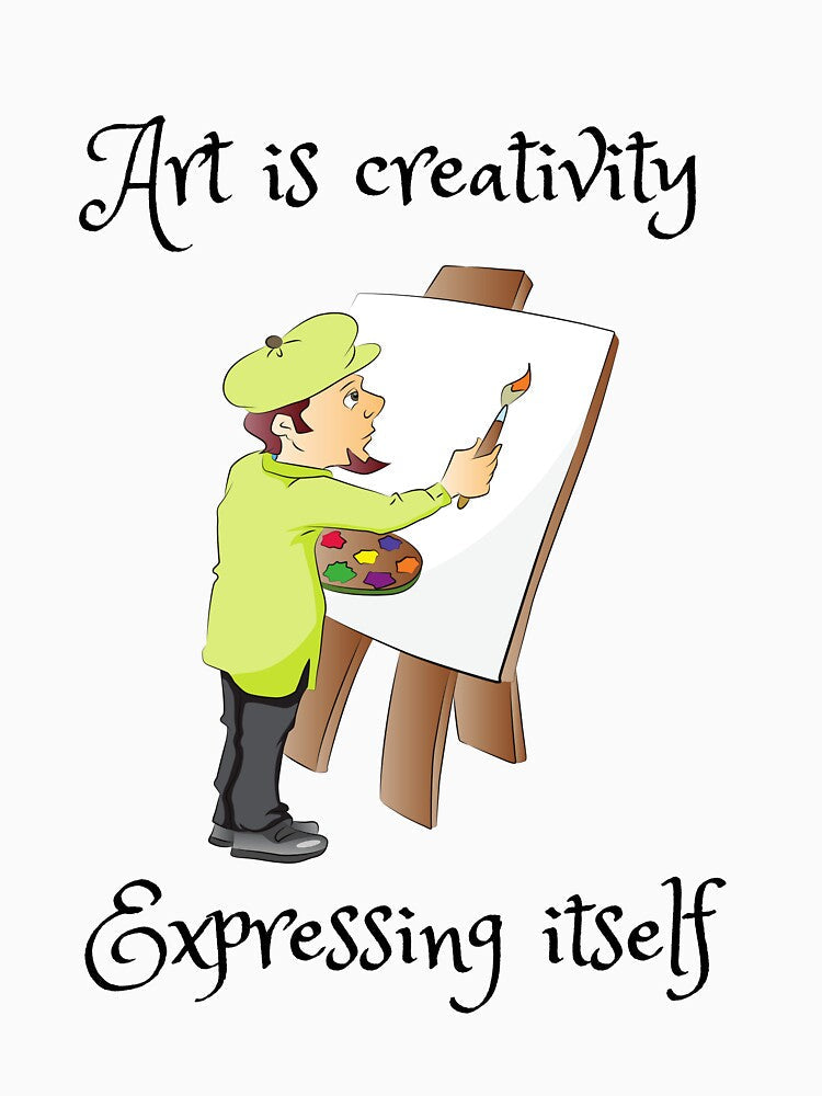 Art is creativity expressing itself by Rickido