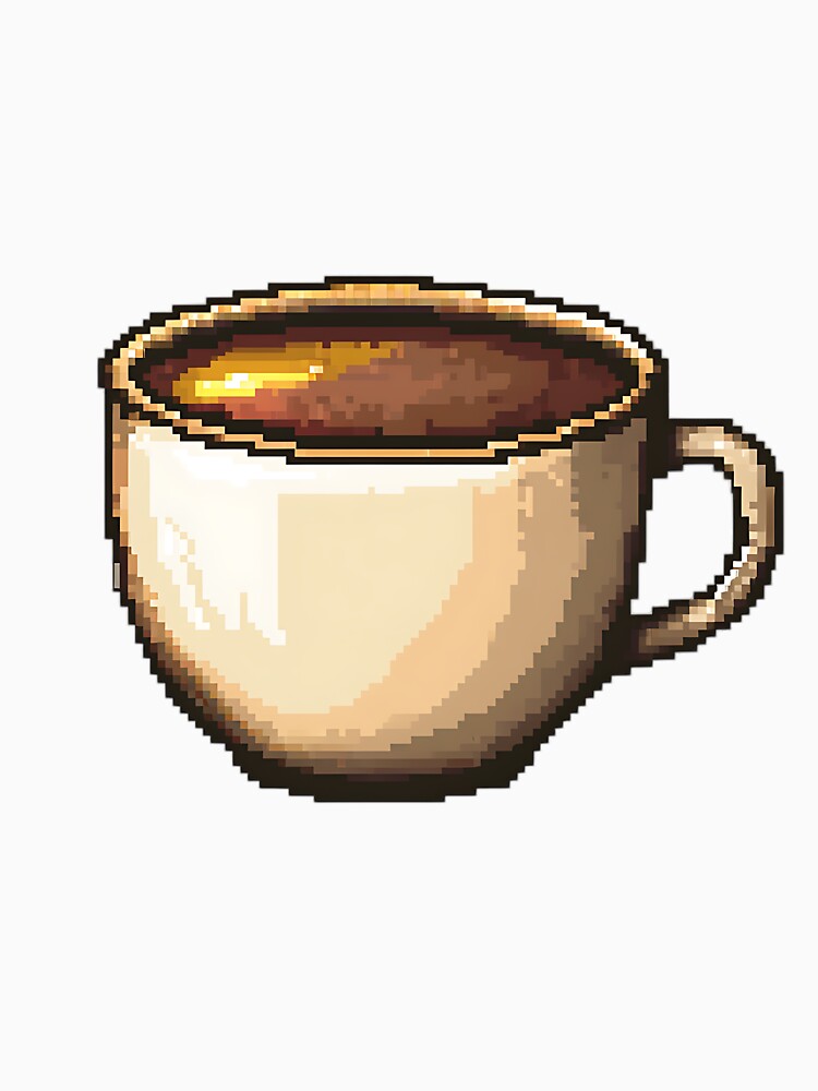 Retro Pixel Art: 8-bit Coffee Cup by bapupa