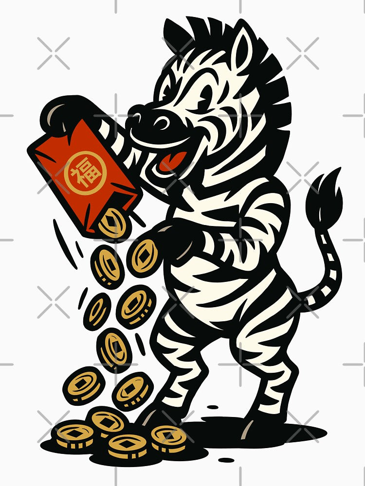Lunar New Year Lucky Zebra by Ghost on Toast