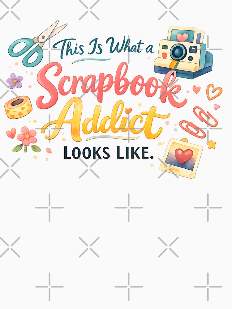 This Is What a Scrapbook Addict Looks Like – Cute Crafting Lover Design by blankTeeShirt