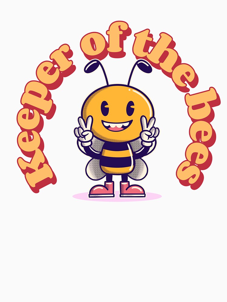 Keeper of the bees - Happy peace bee by Dvzshirts