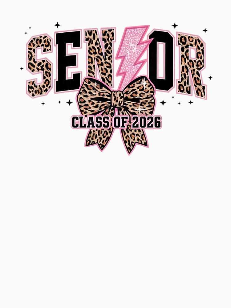 Senior Class of 2026 Leopard Print Graduation Girl Graduate by Boutkimaewab
