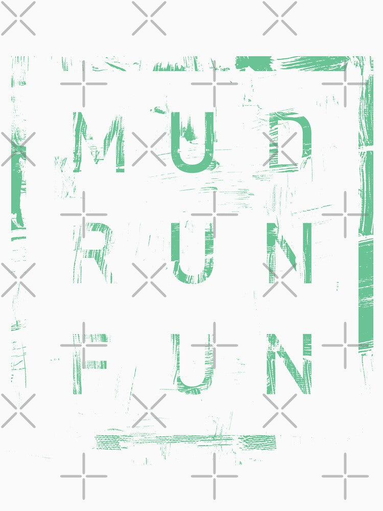 Mud Run Fun Tough Mudder GREEN Trail Running and Marathon by BOBSMITHHHHH