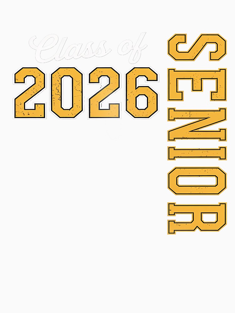 Class of 2026 Senior 26 High School Graduation Black Gold by RonnasJackson