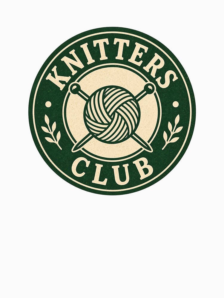 Knitters Club Vintage Badge by EastEndTownie