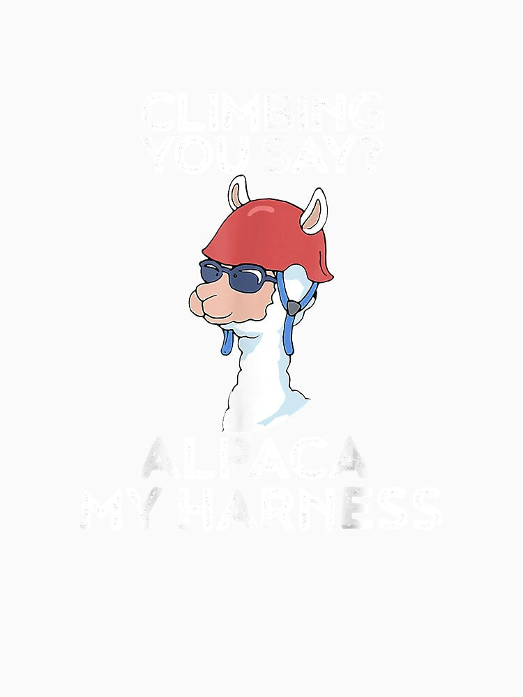 Climbing Alpaca Rock Climber Rock Climbing Climber Mountain Bouldering Funny by Jutisi