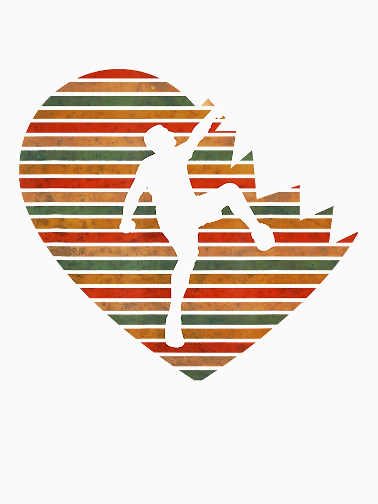 Lovable Heart Of Climbing Rock Climbing Climber Mountain Bouldering Funny by Jutisi