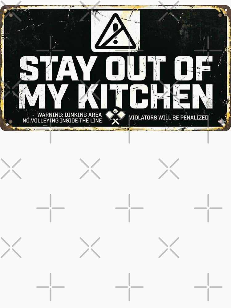 Stay out of my kitchen - Bold Competitive Pickleball Athletic Design by FitEnvy
