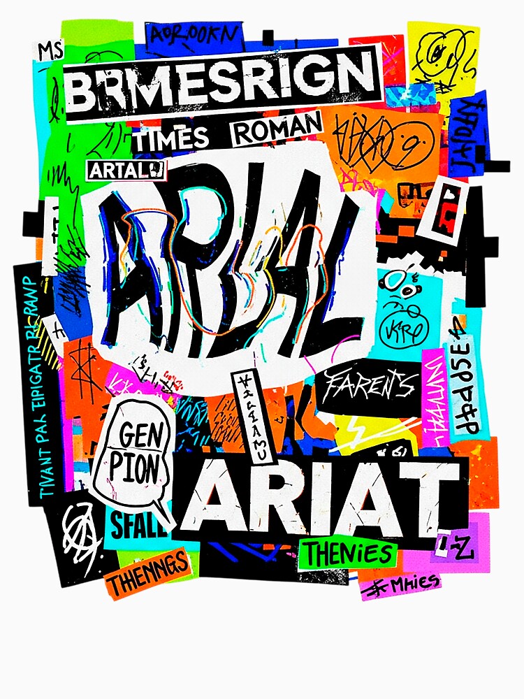 Brutalist Antidesign Typography Collage by SholoStudio