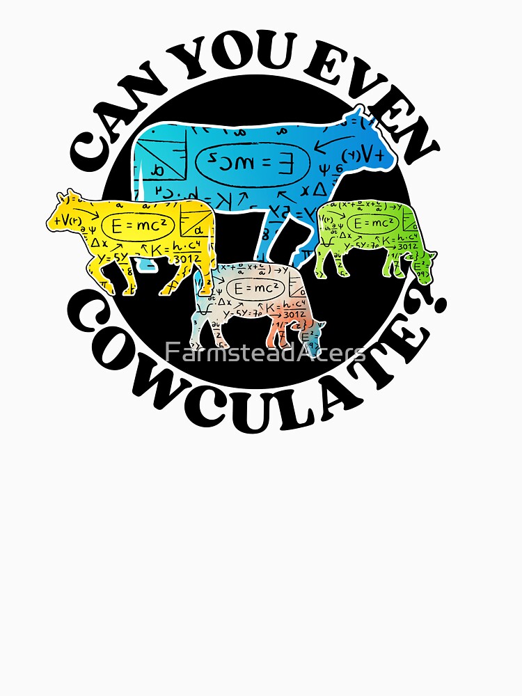 Can you even calculate? Funny colorful cow puns Calculator by FarmsteadAcers