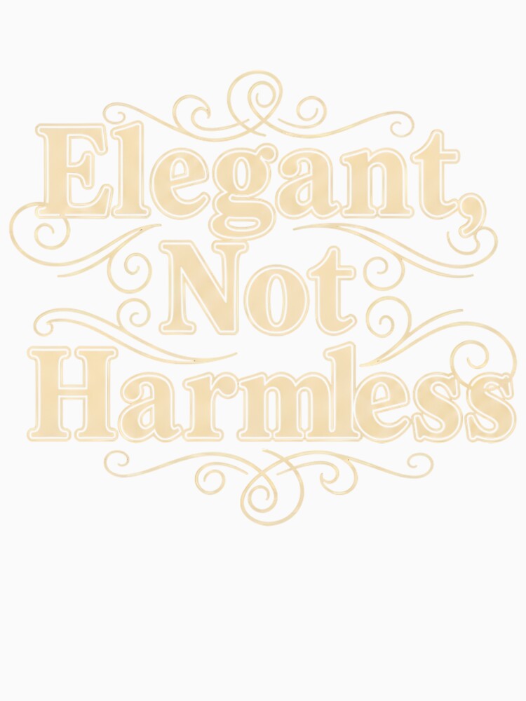 Elegant, Not Harmless — Vintage Script Statement for Soft Power Types by Mouraludia