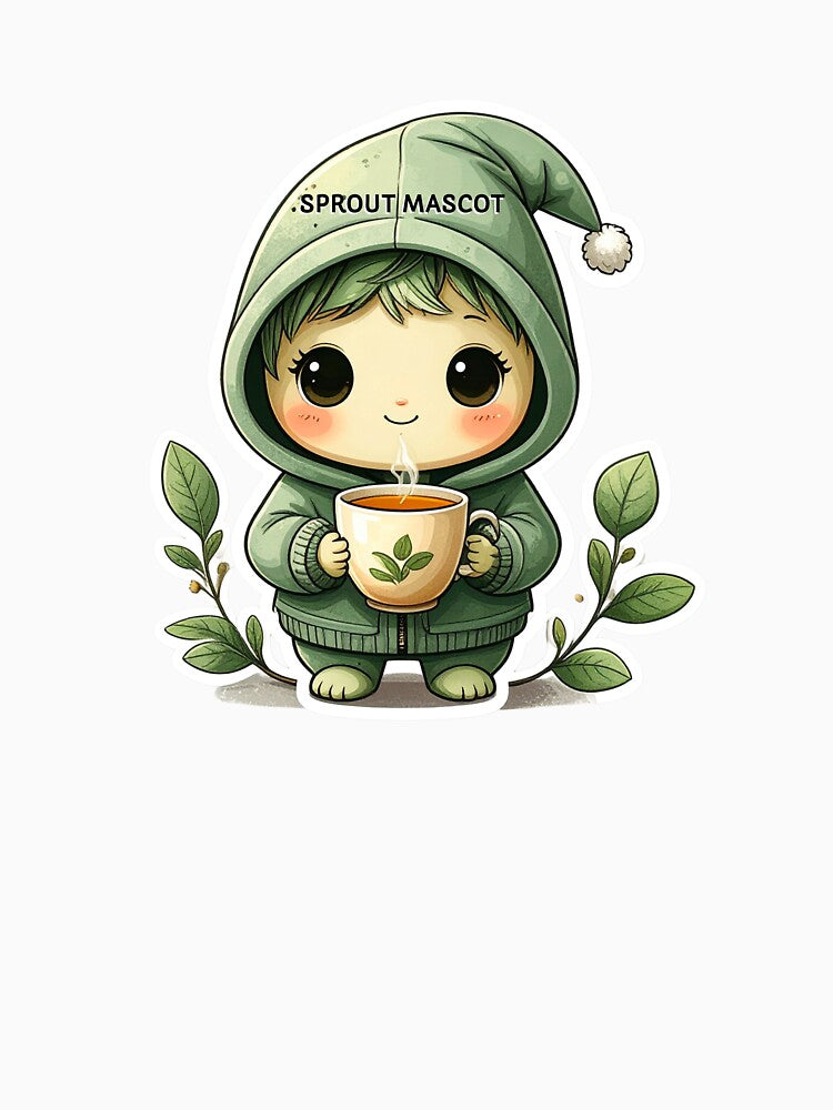 Sprout in a Hoodie • Cute Plant Mascot by CuteComfyClub
