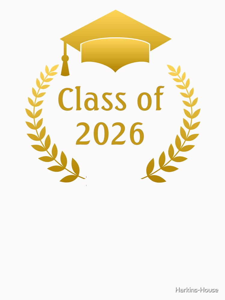 Graduation 2026 Gold Gradient Laurel by Harkins-House