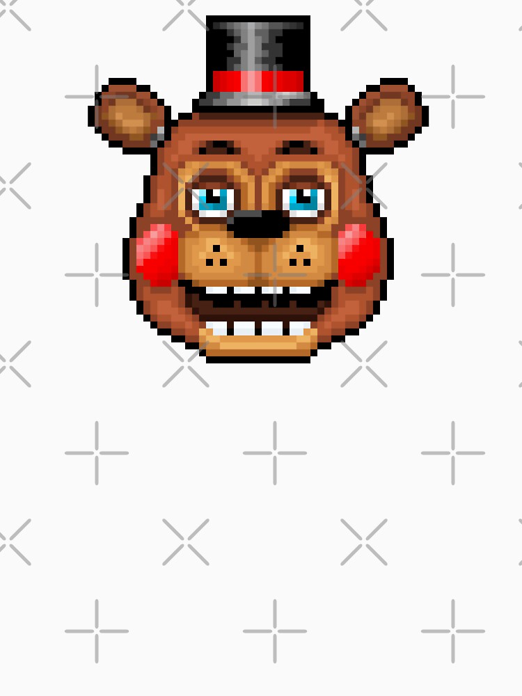Five Nights at Freddy's 2 - Pixel art - Blue eyes Toy Freddy by GEEKsomniac