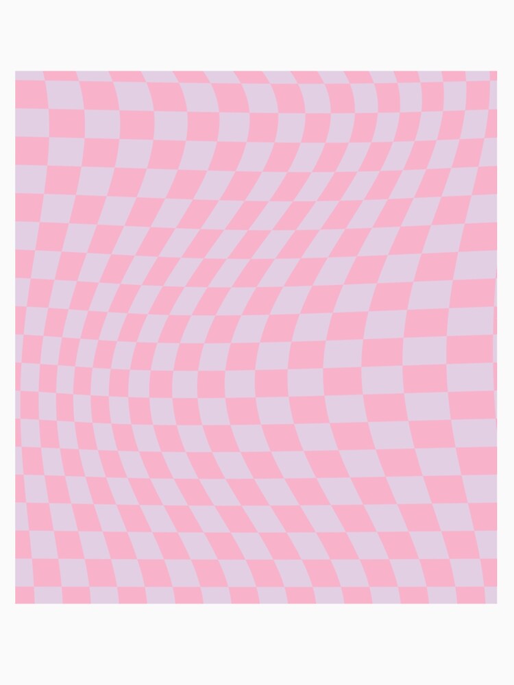 Check Pattern Lilac And Pink Wavy Checkerboard Pattern Sleeveless Top by 4seasondesign