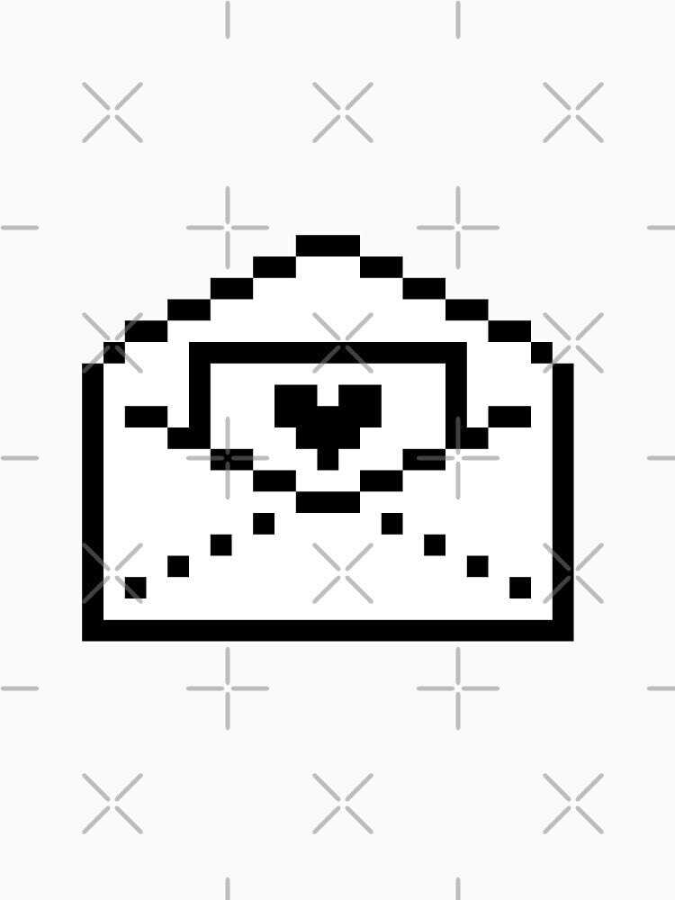 Retro Pixel Love Letter Sprite by Geckoco