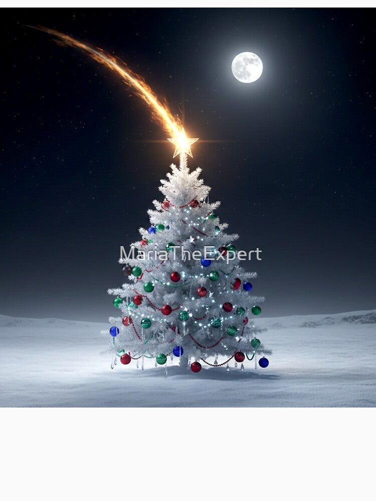 White Christmas Tree by MariaTheExpert