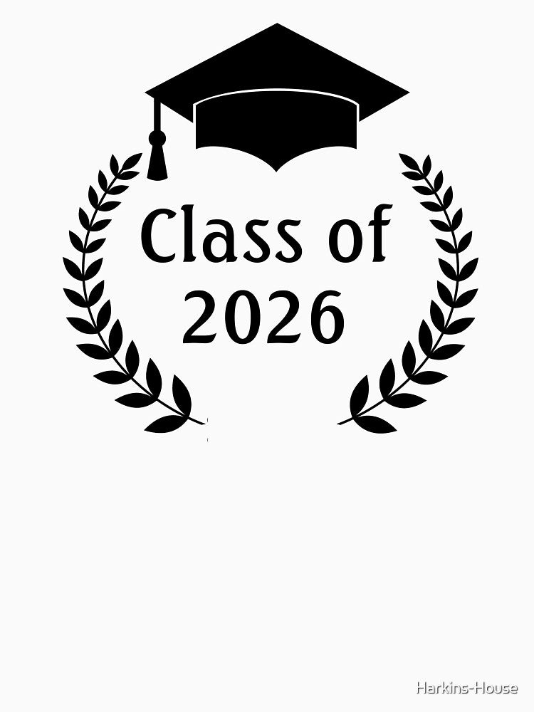 Graduation 2026 Black Laurel by Harkins-House