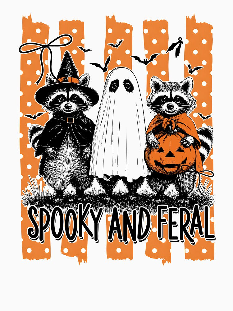 Stripes Spooky And Feral Raccoon by Cravens-Museum