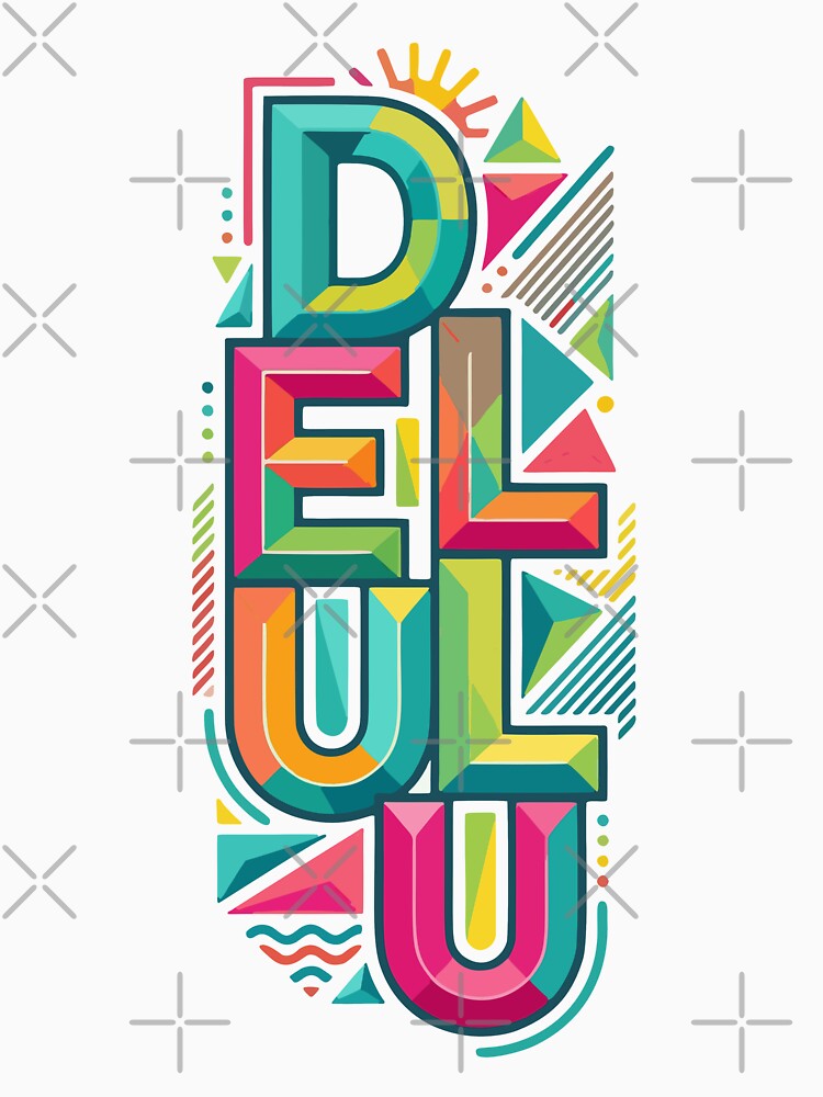 Delulu — Vibrant Geometric Typography by 89BLACK